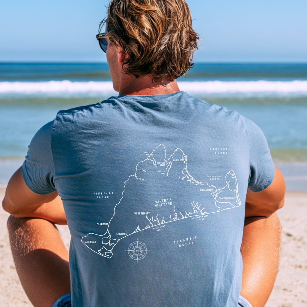Martha's Vineyard Map Tee