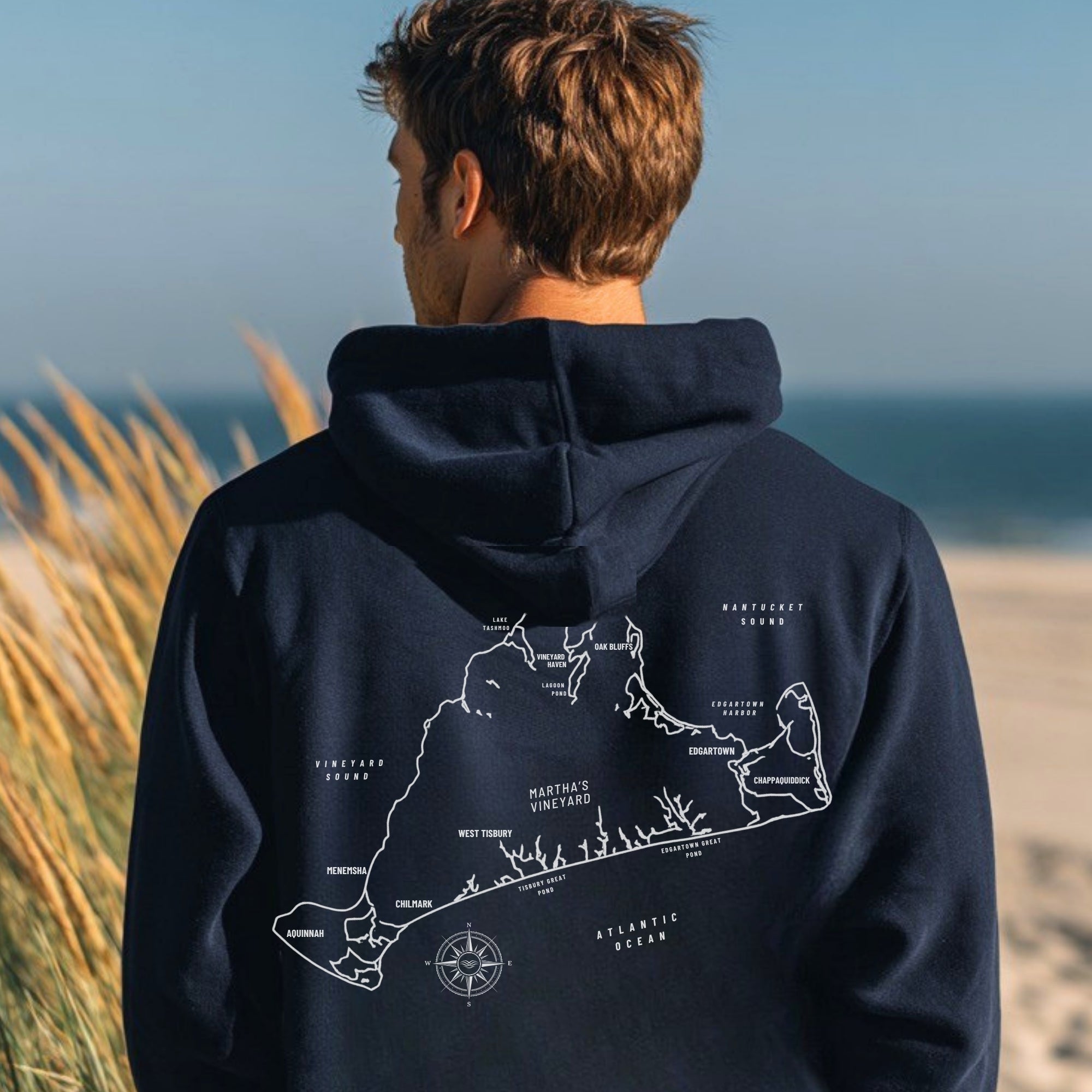 Martha's Vineyard Map Hoodie