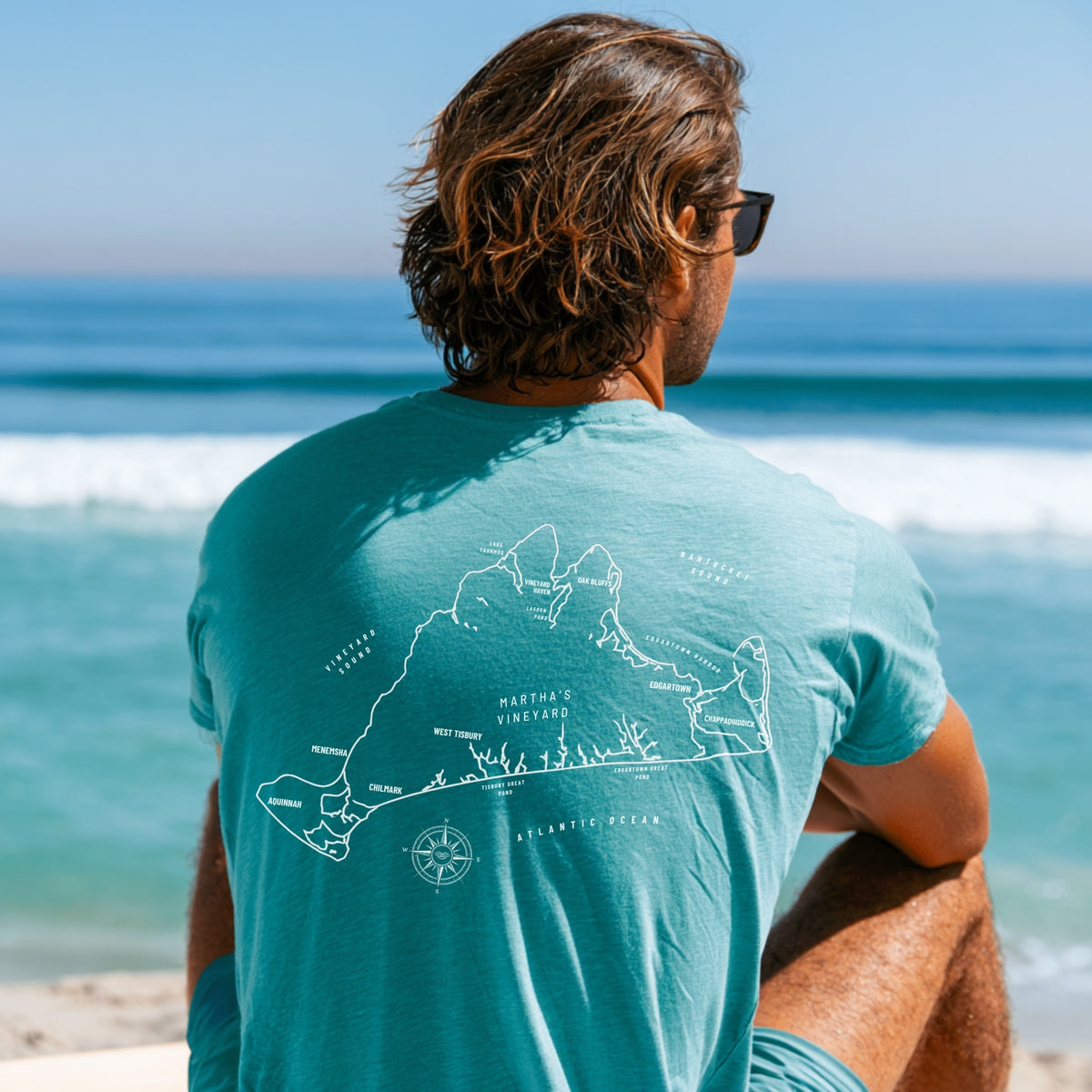 Martha's Vineyard, MA Map Tee