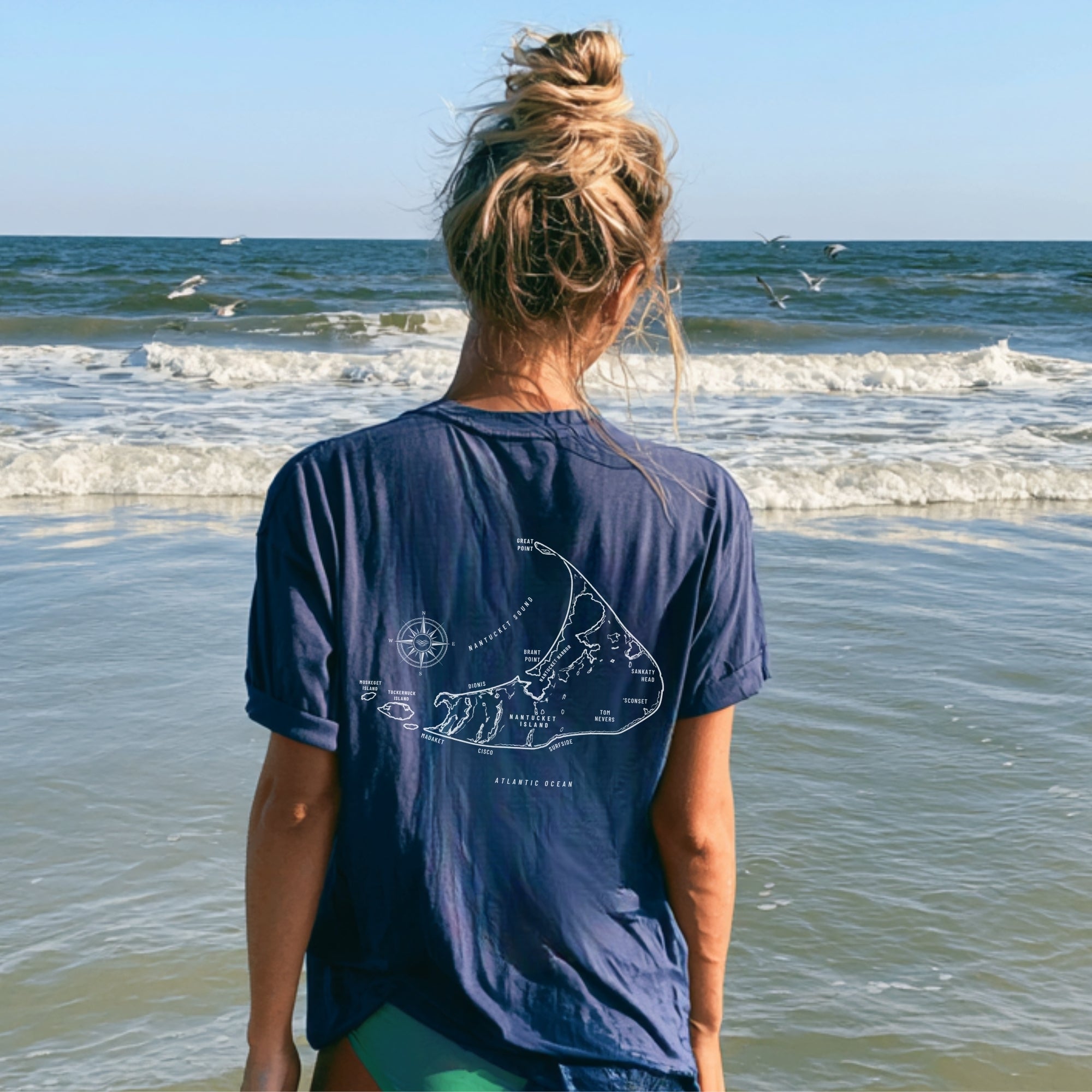 Nantucket Map Tee