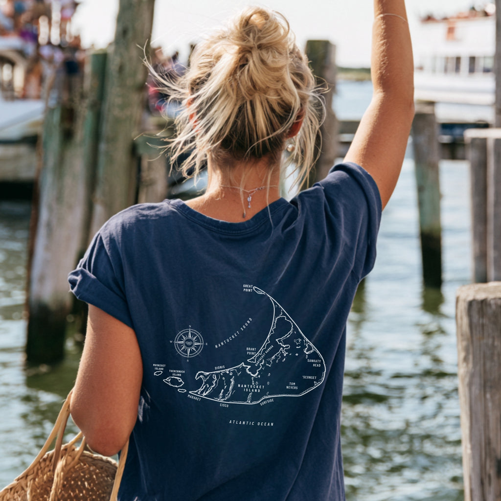 Nantucket Map Tee