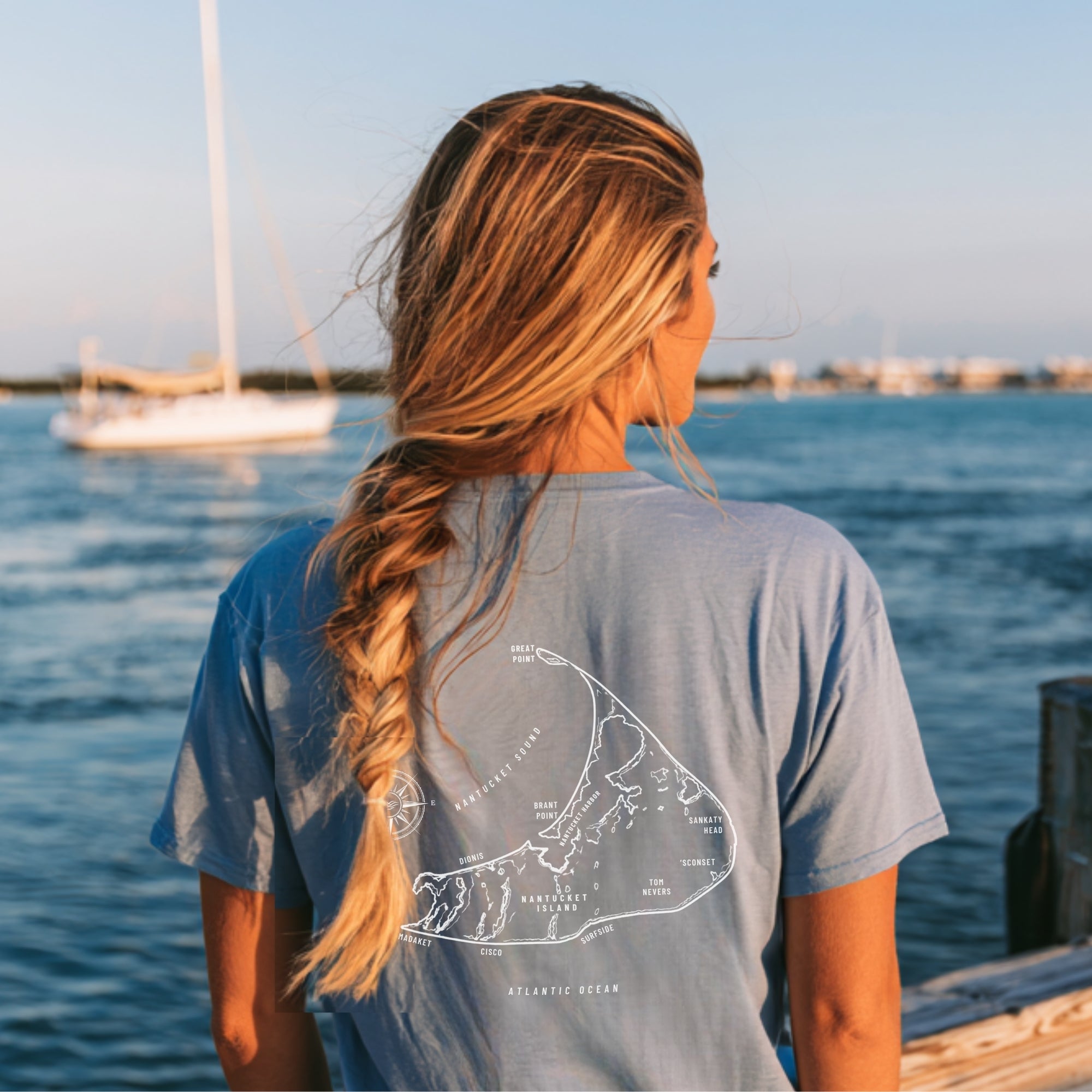 Nantucket Map Tee