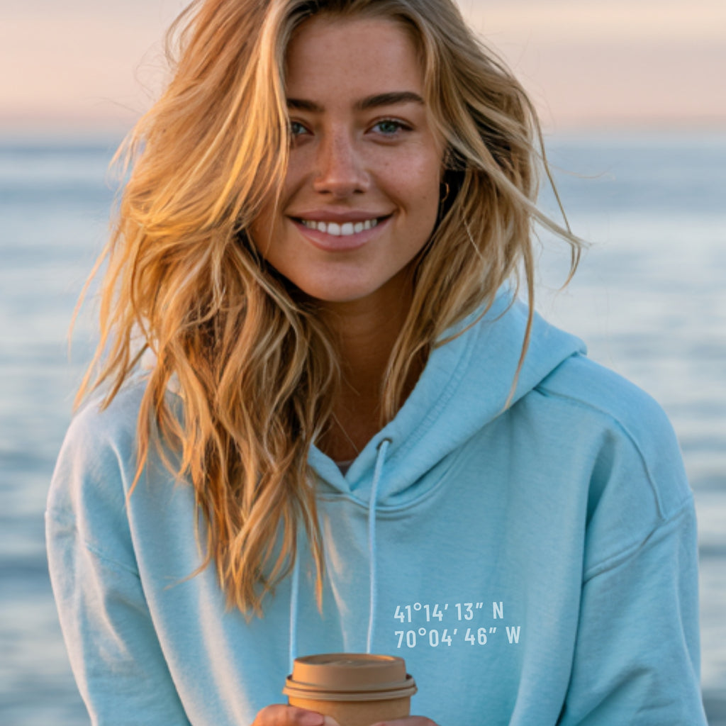 Nantucket, MA Map Hoodie