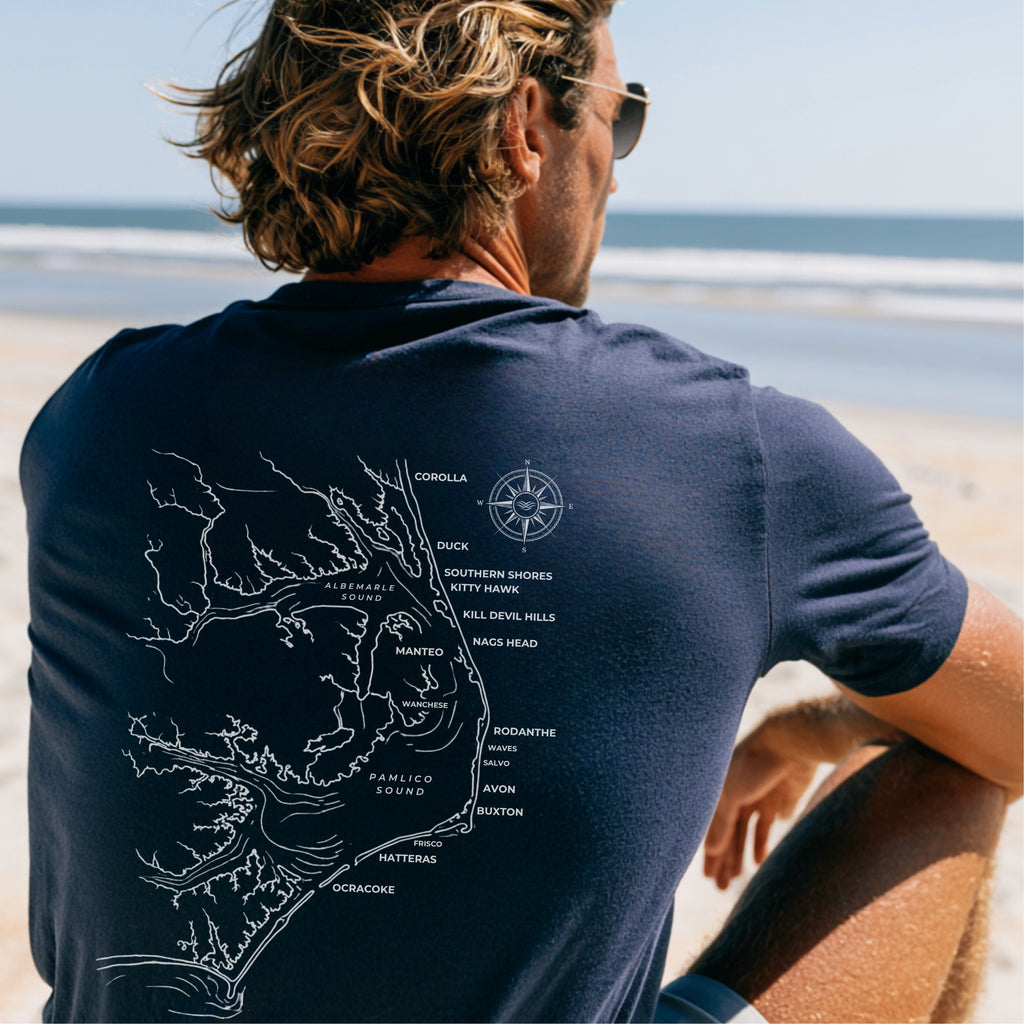 Outer Banks, NC Map Tee