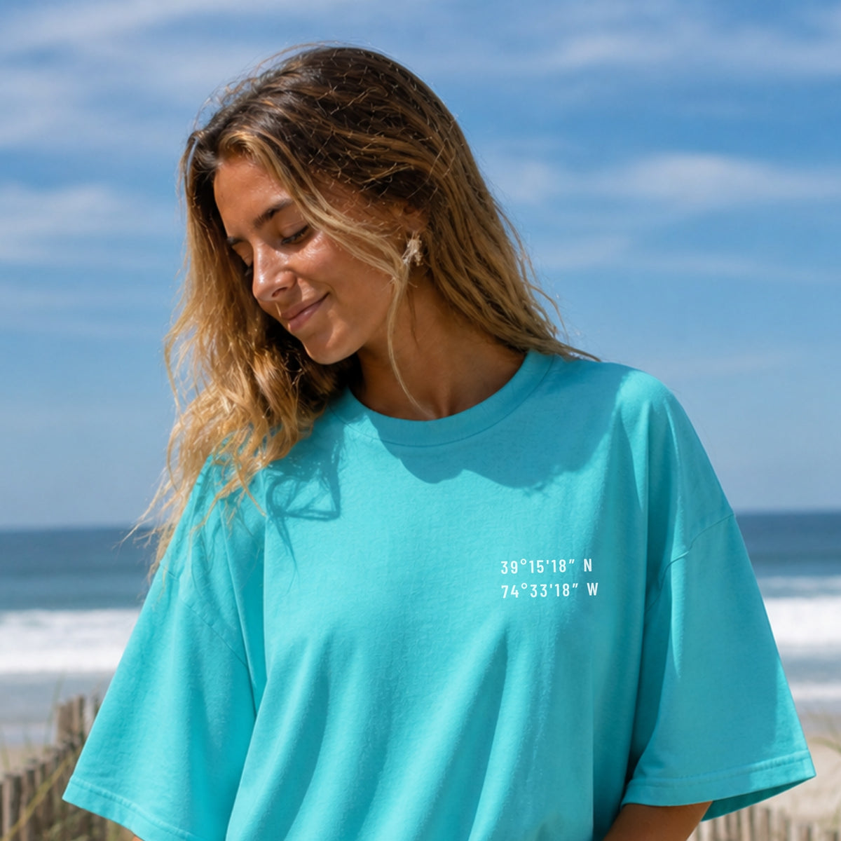 Ocean City, NJ Map Tee