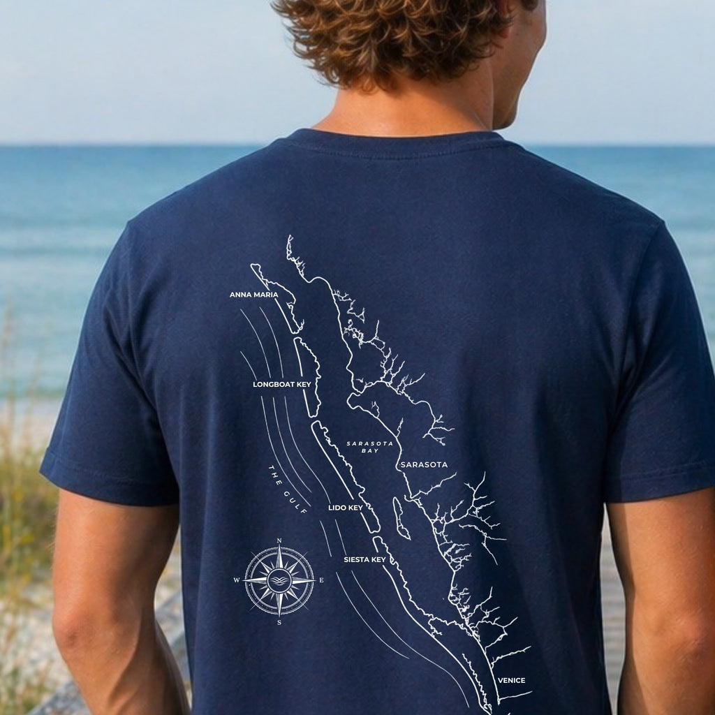 Sarasota Map Tee