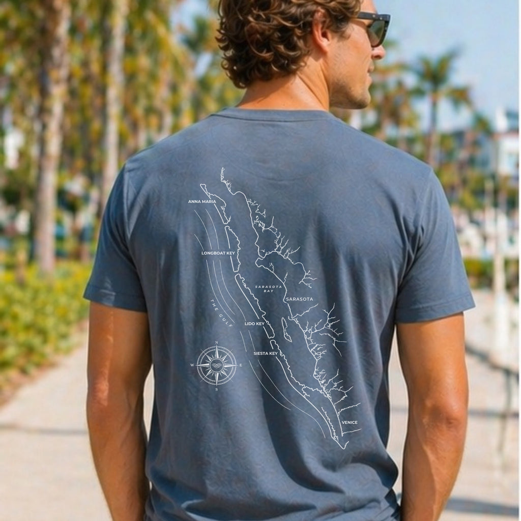 Sarasota Map Tee