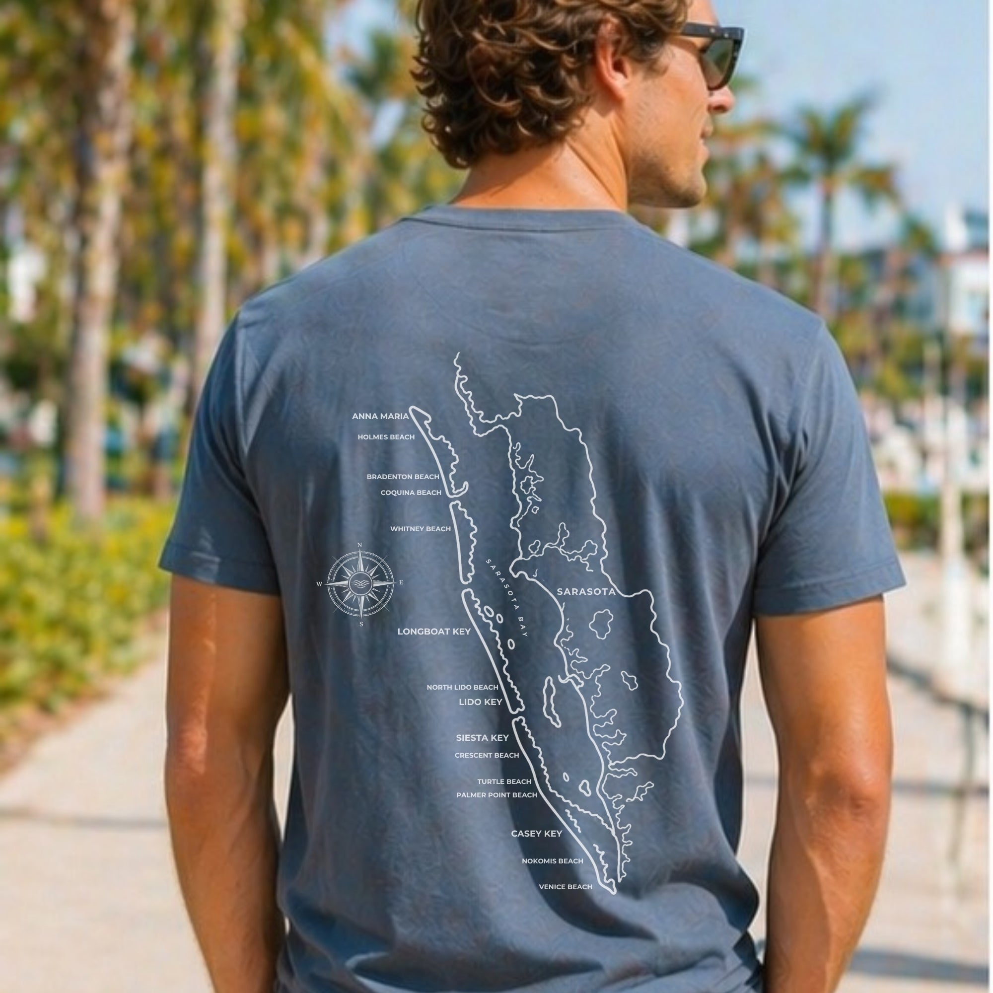 Sarasota Map Tee