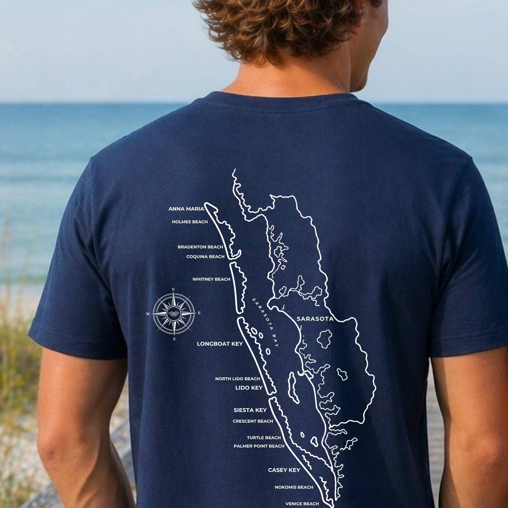 Sarasota Map Tee