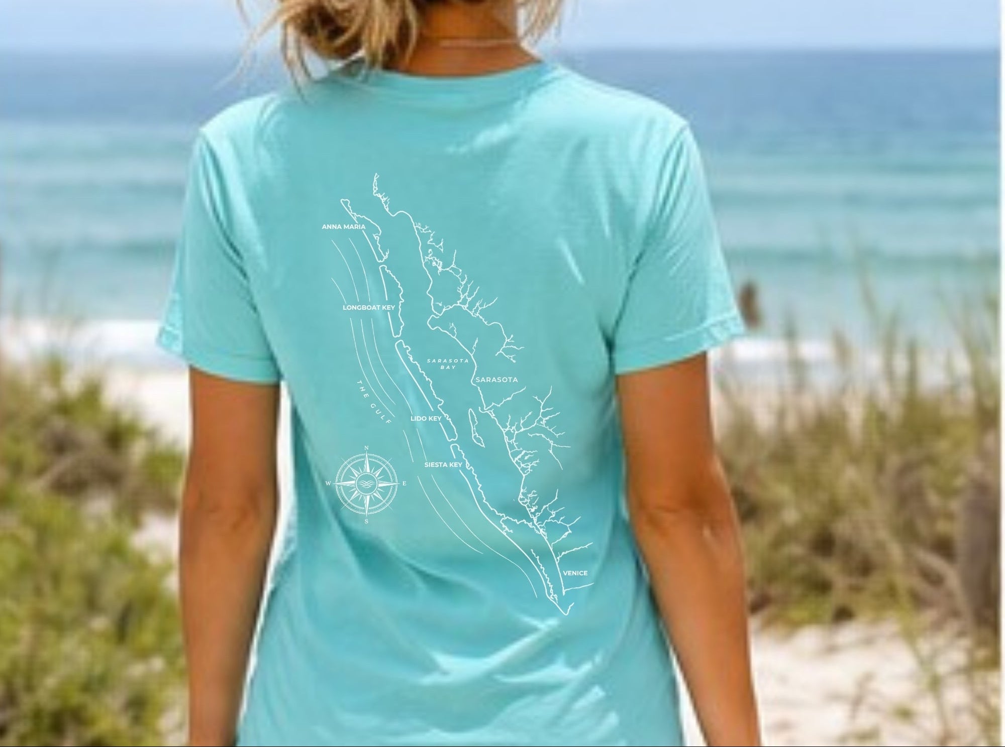Sarasota Map Tee