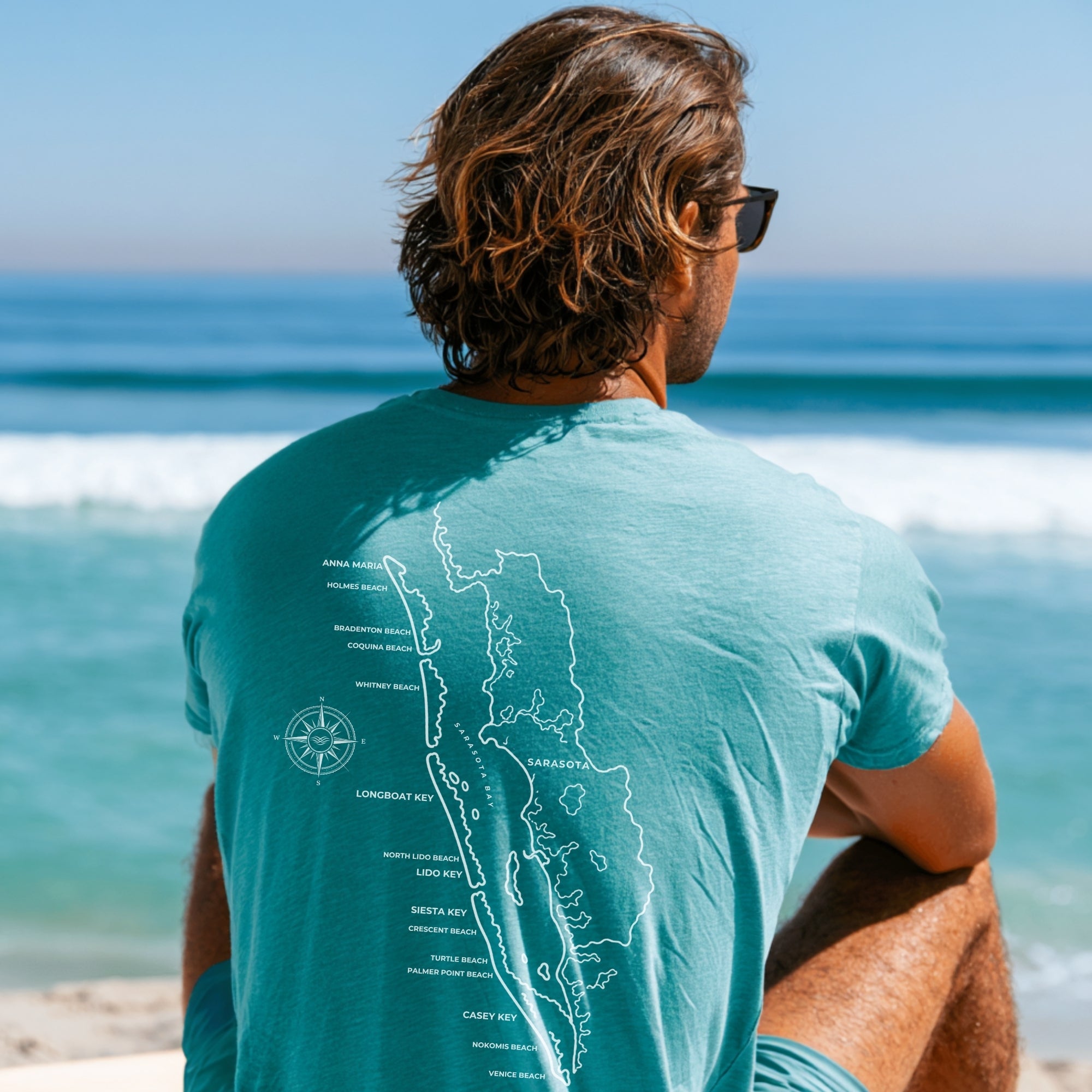 Sarasota Map Tee