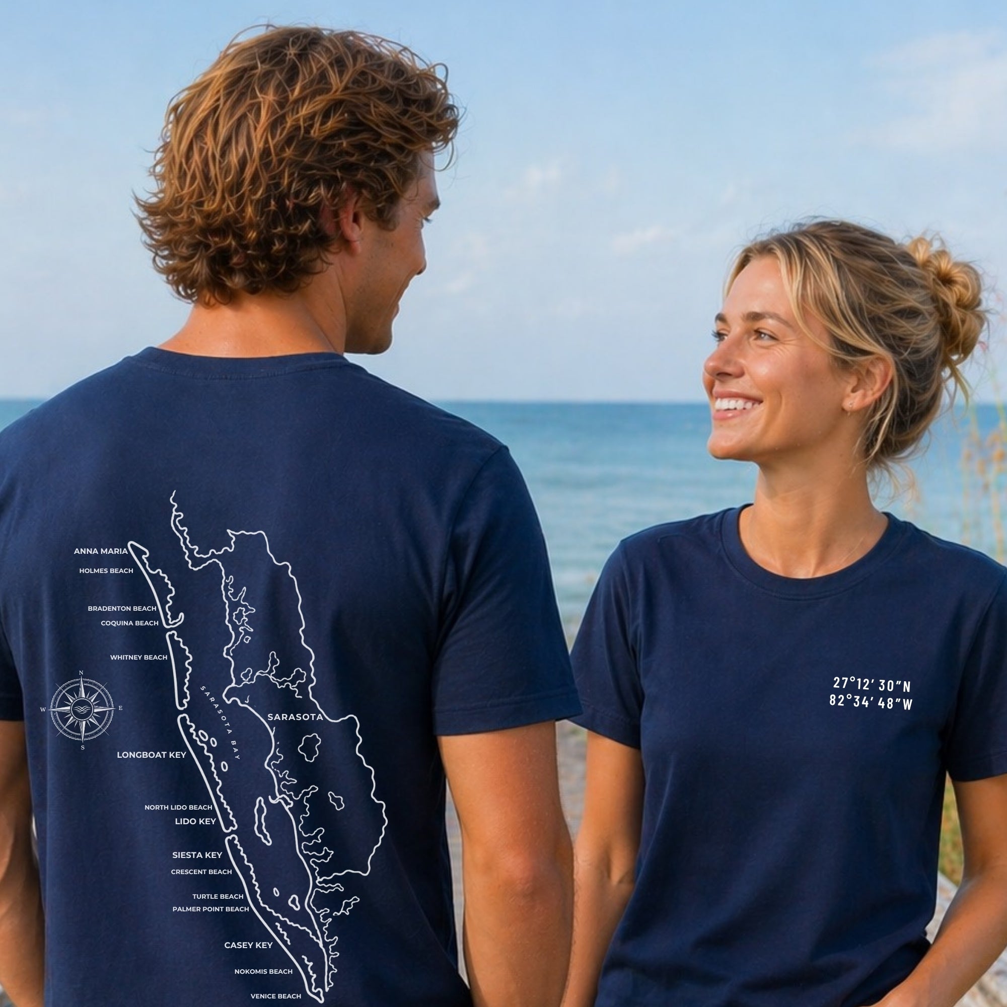 Sarasota Map Tee