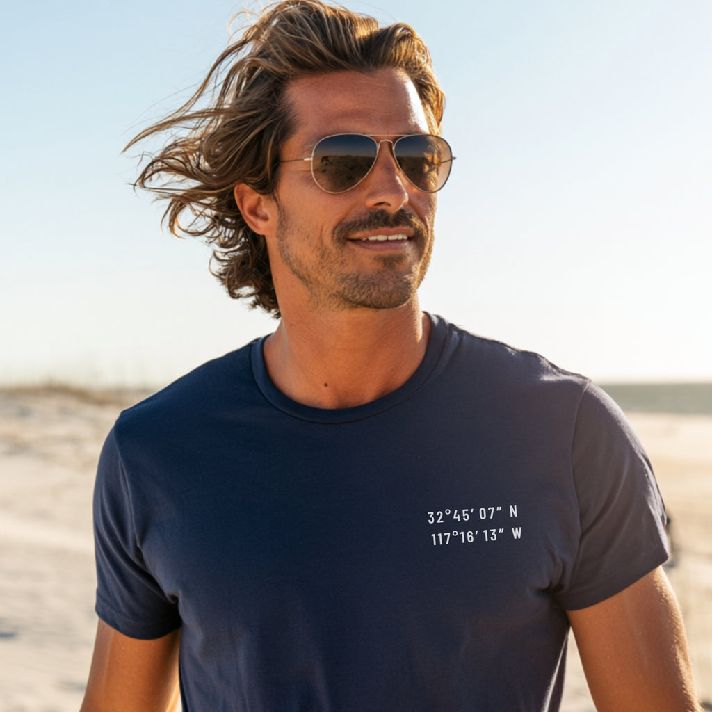 San Diego, CA Map Tee