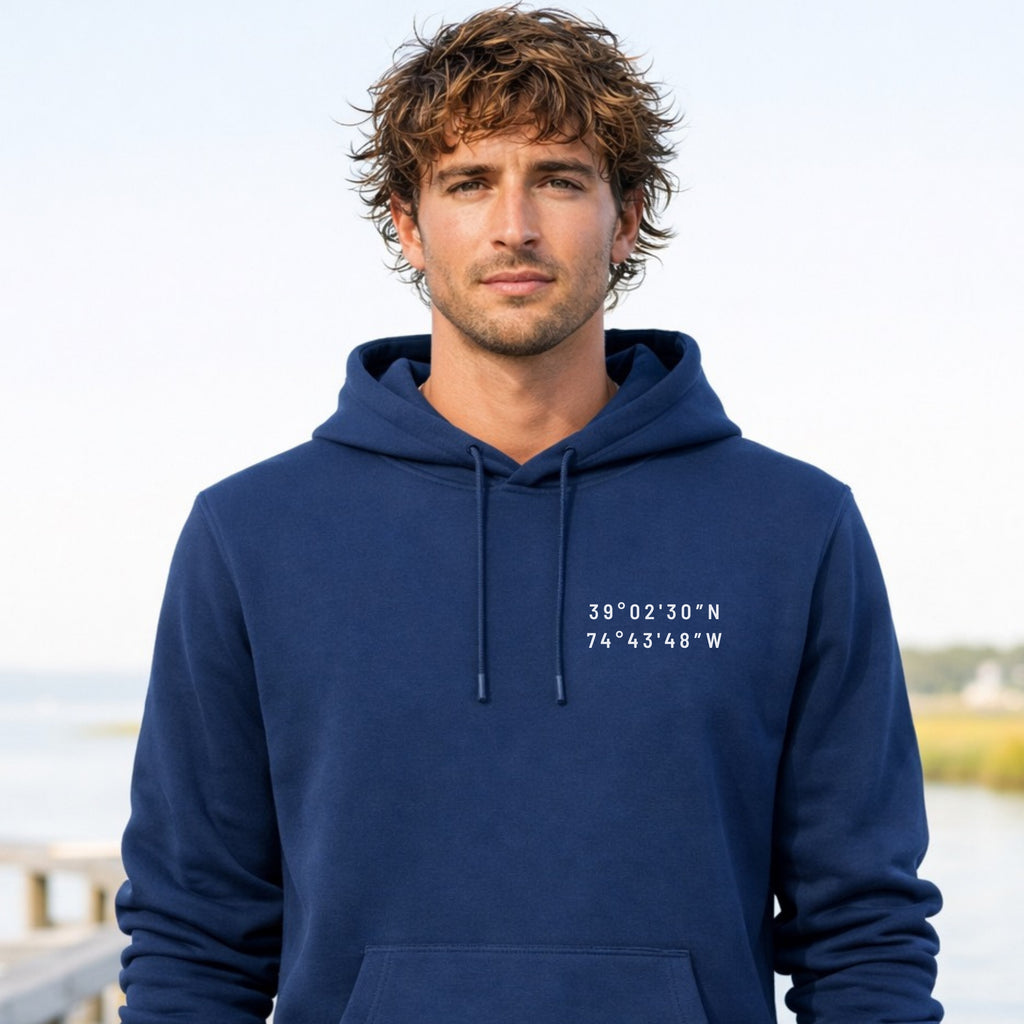 Stone Harbor | Avalon Map Hoodie (Seven Mile Island)