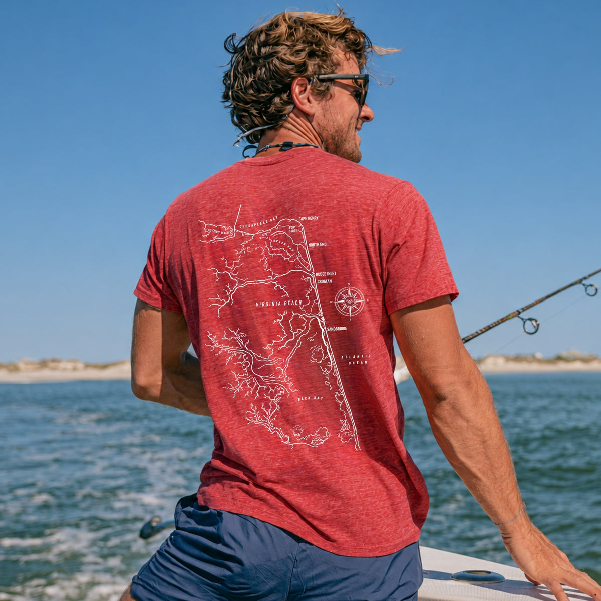 Virginia Beach, VA Map Tee