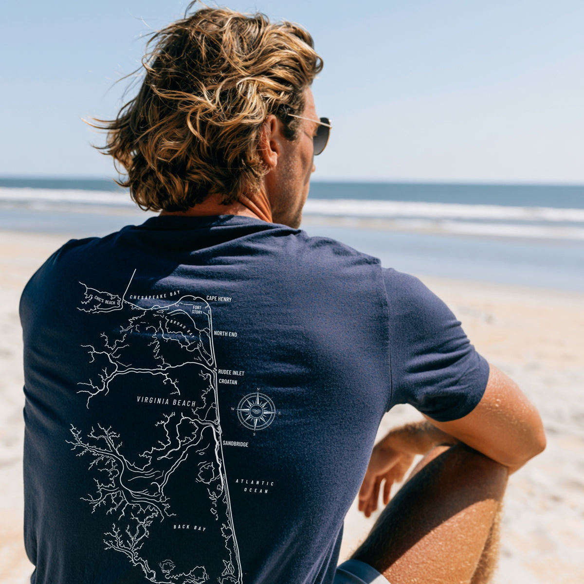 Virginia Beach, VA Map Tee