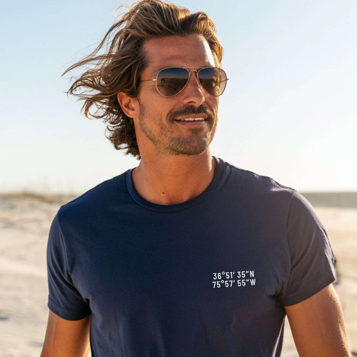 Virginia Beach, VA Map Tee