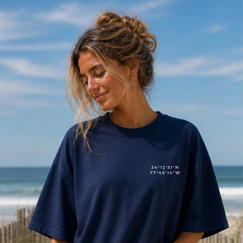 Wrightsville Beach Map Tee