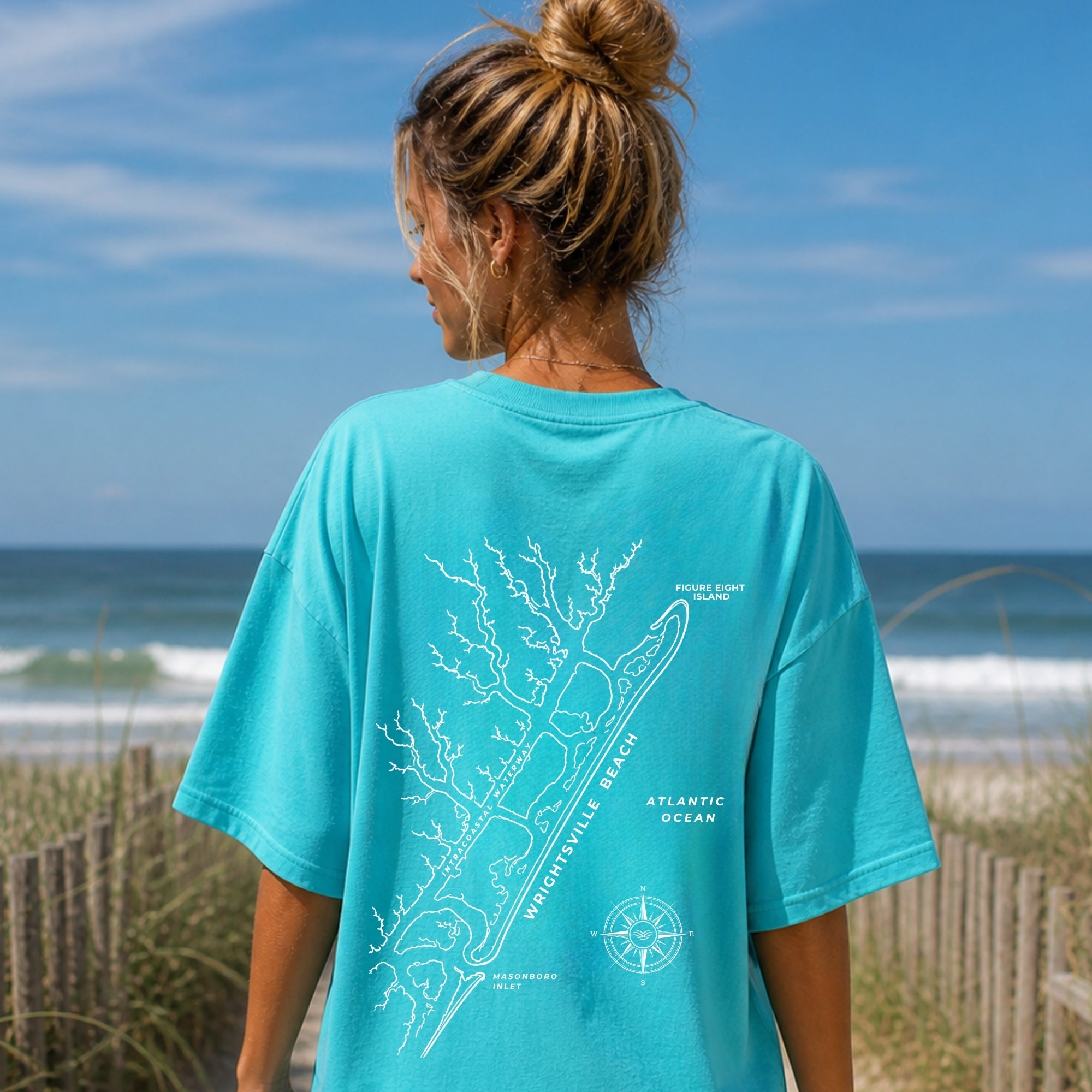 Wrightsville Beach Map Tee