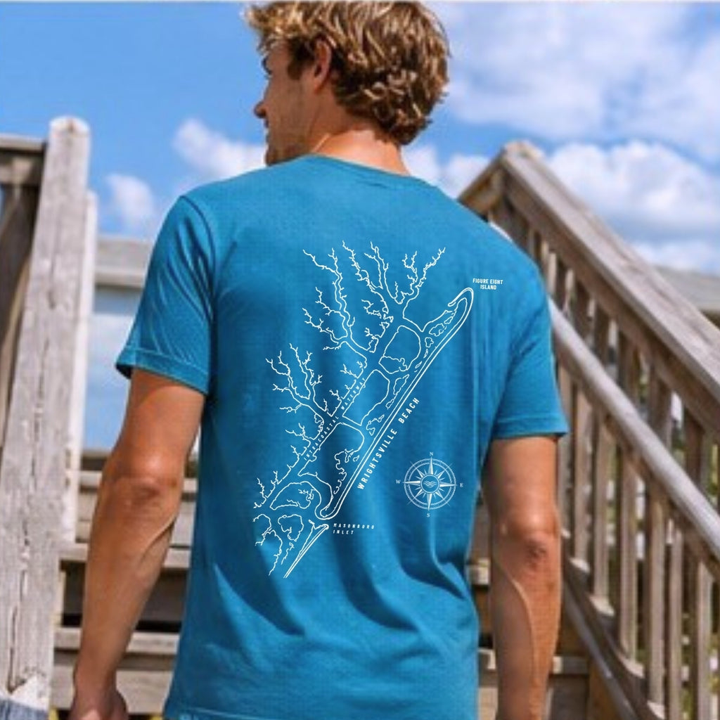 Wrightsville Beach, NC Map Tee