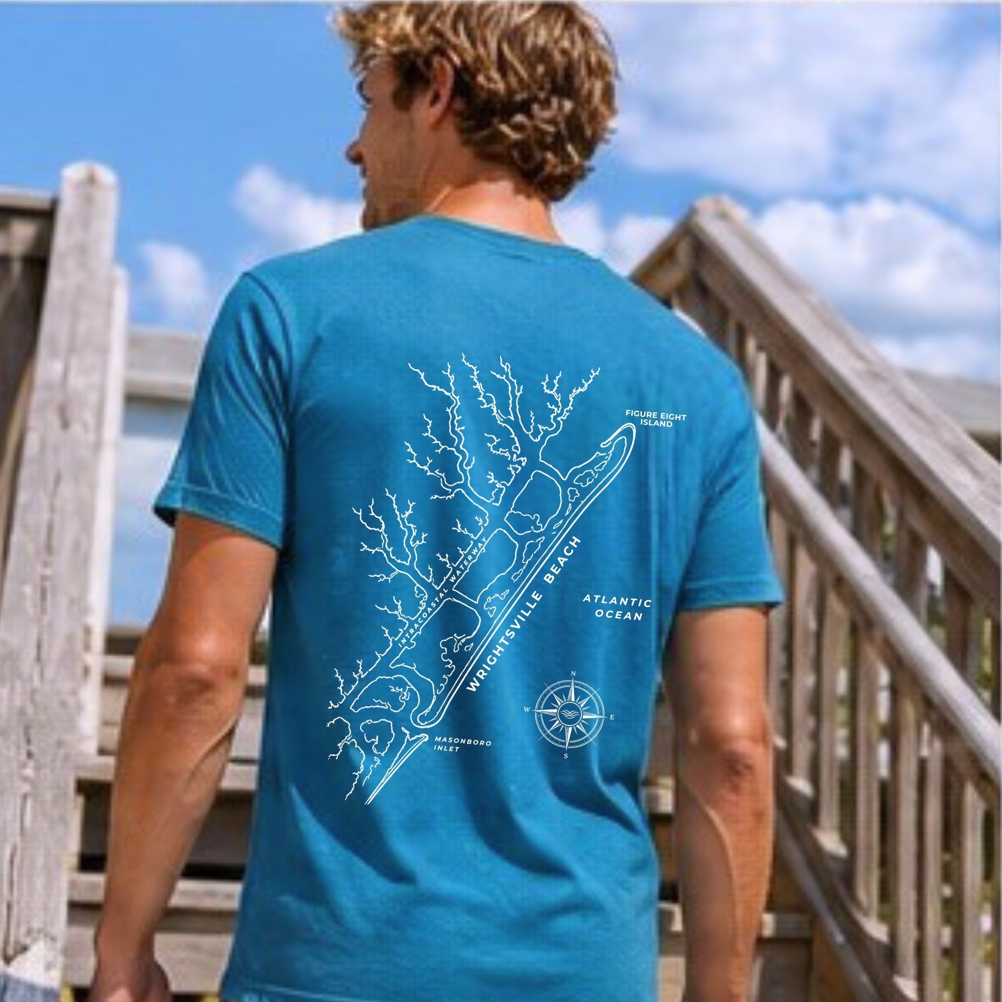 Wrightsville Beach Map Tee